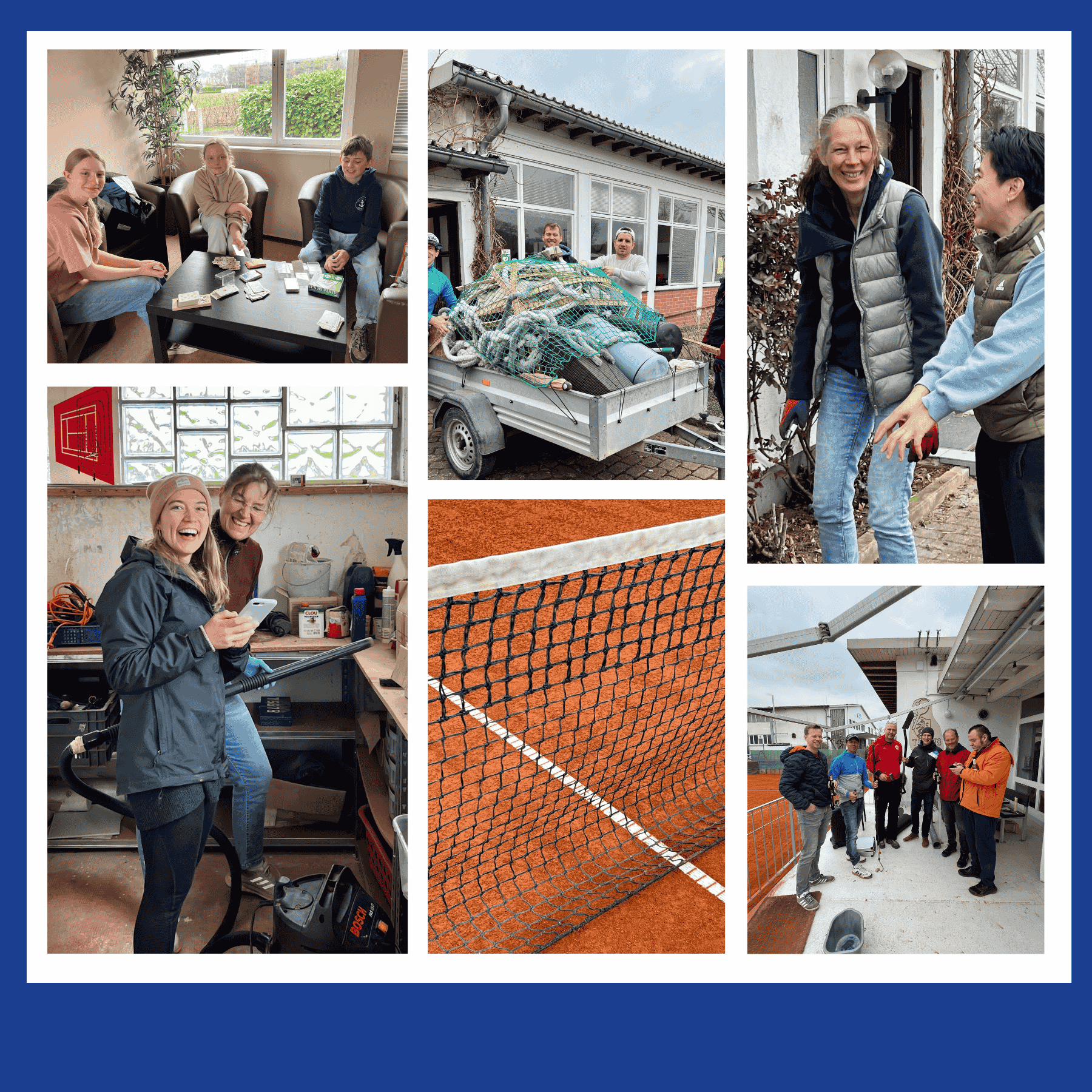 Arbeitseinsatz in der Tennisabteilung 4